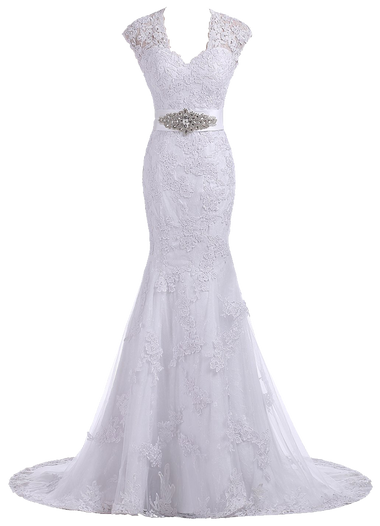 Gorgeous Bridal 2015 Elegant Trumpet Evening Gown Bridal Gown Free Bracelet